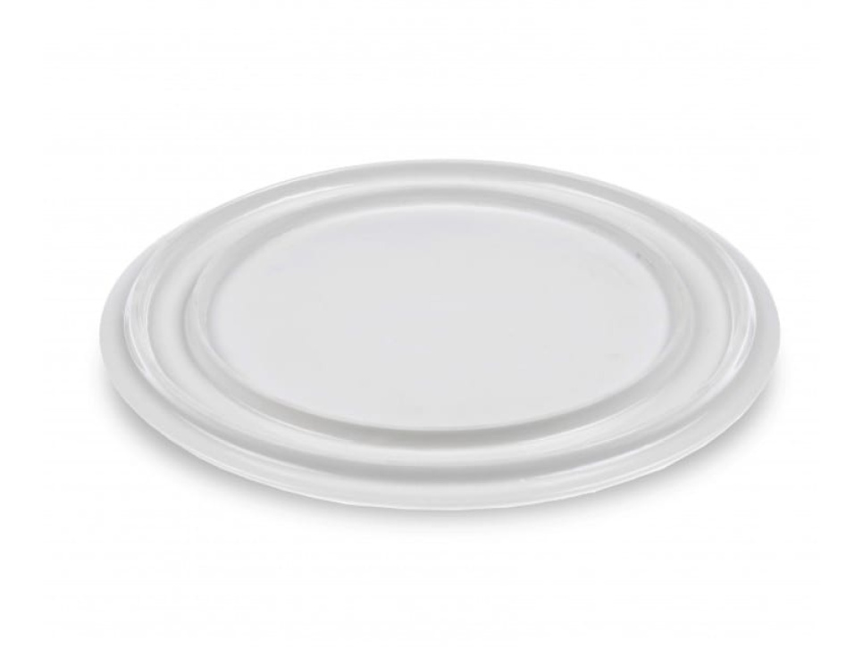 LP plate, porcelain, 4-pack - 100% Chef