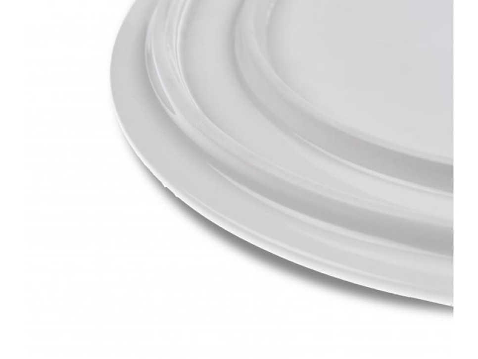 LP plate, porcelain, 4-pack - 100% Chef