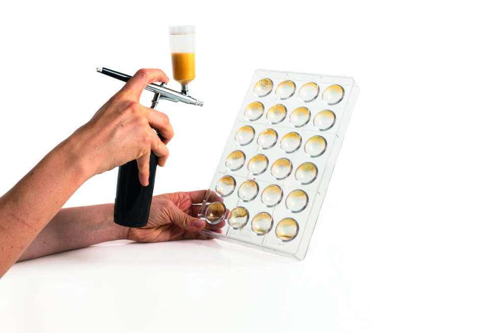 Deko Spray, battery powered airbrush for chocolate decor - 100% Chef