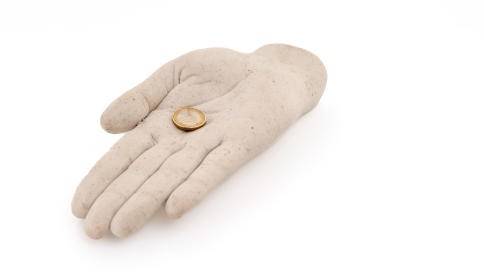 Serving dish in imitation marble, hand - 100% Chef