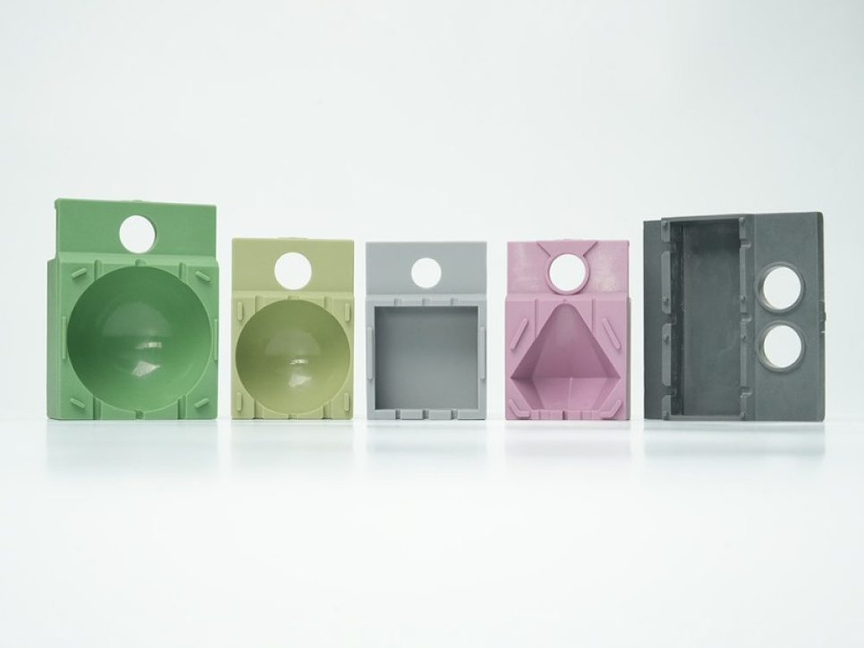 Mould set of 30 silicone moulds, 5.5 cm cubes for Alinia Clear Ice machine - 100% Chef