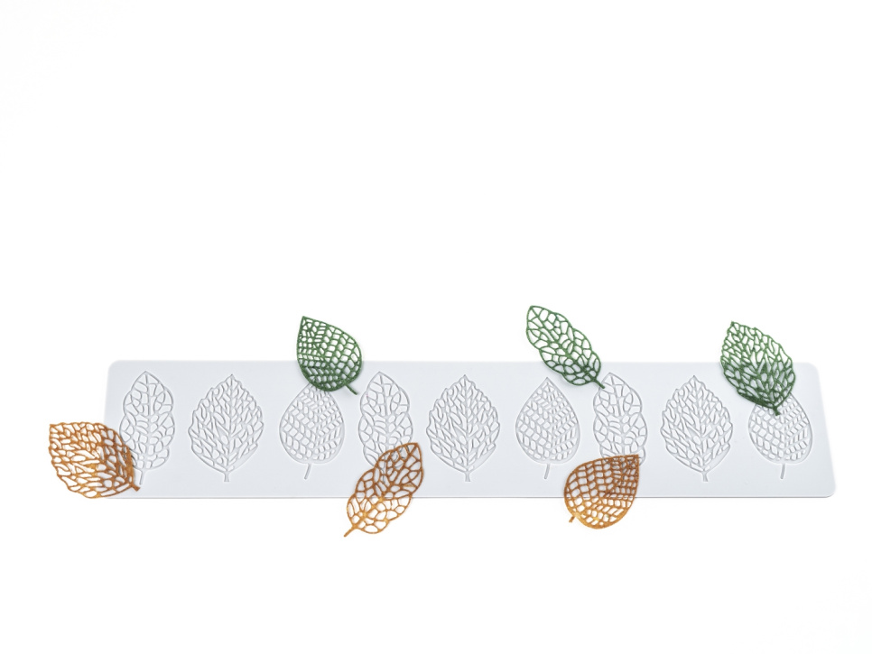 Moule en silicone pour Tuille, Feuille- 100% Chef dans le groupe Pâtisserie / Moules / Moules en silicone l\'adresse The Kitchen Lab (1532-31054)