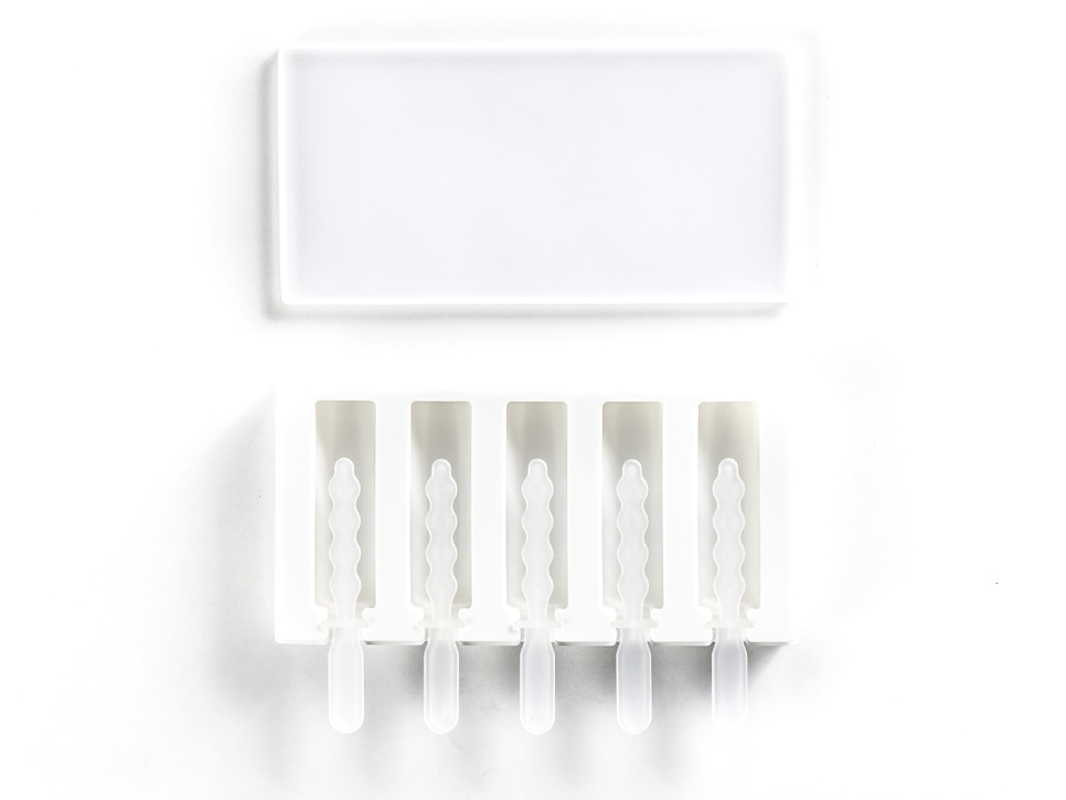 Silikonform für Dekoration, Mini-Eiscreme-Stiel Modell 2 - 100% Chef