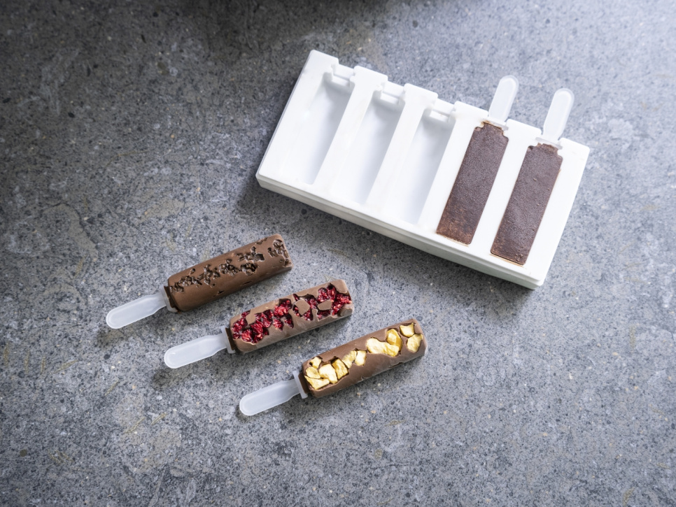 Silikonform für Dekoration, Mini-Eiscreme-Stiel Modell 2 - 100% Chef