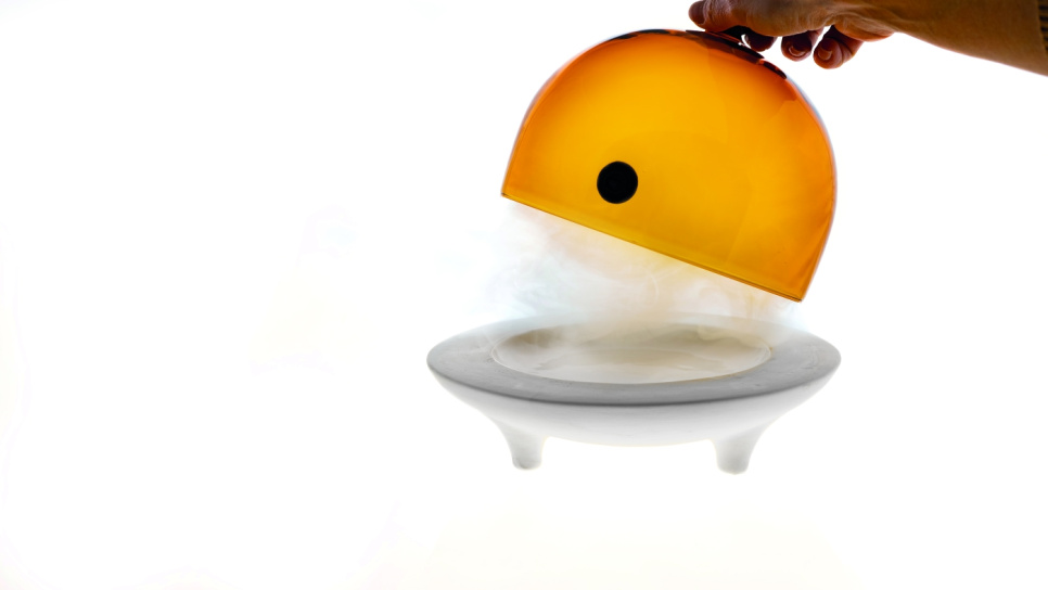 Cloche en verre pour pistolet à fumée ø18 cm, Ambre - 100% Chef