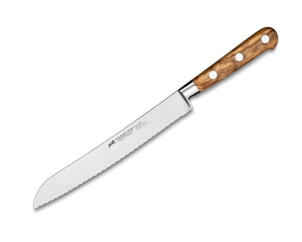 Couteau à pain Ideal Provence 20 cm, bois d\'olivier - Sabatier Lion dans le groupe Cuisine / Couteaux de cuisine / Couteaux à pain l\'adresse The Kitchen Lab (1544-14563)