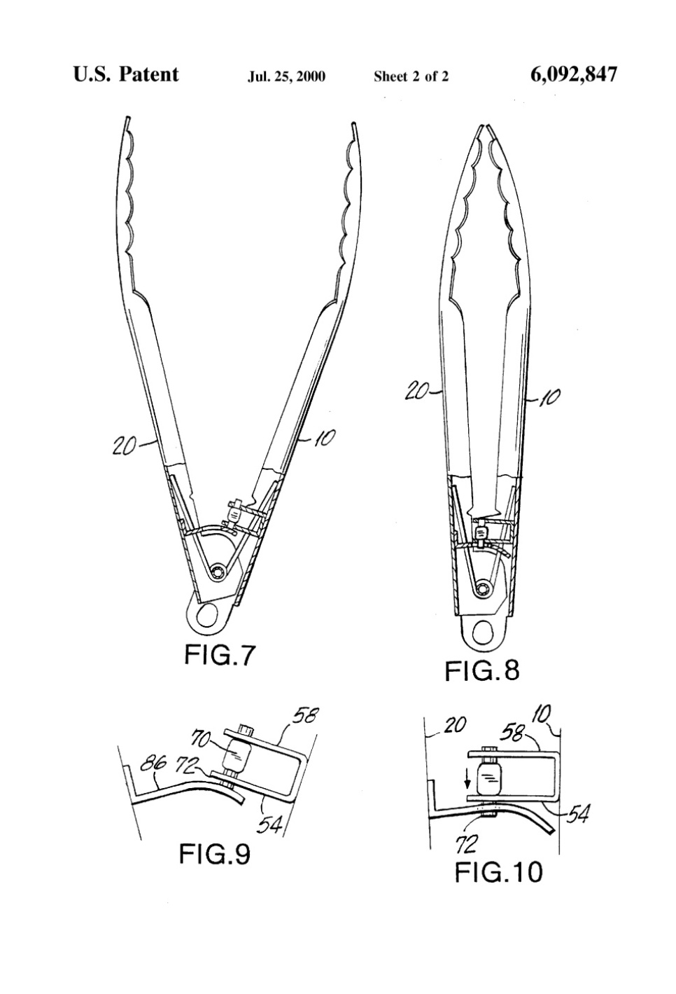 Lockable kitchen tongs - Rösle