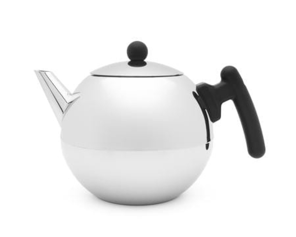 Teapot bright steel, 1.2 litres, Bella Ronde - Bredemeijer in the group Tea & Coffee / Tea / Teapots at KitchenLab (1544-22369)