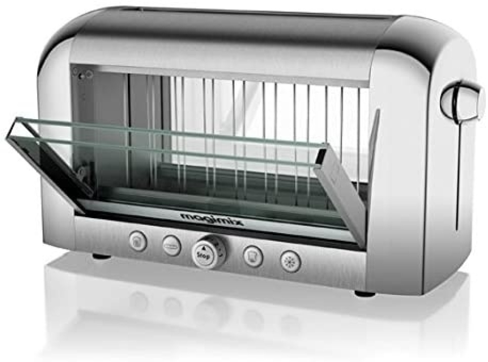 Toaster, Vision, 2 discs, black/steel - Magimix