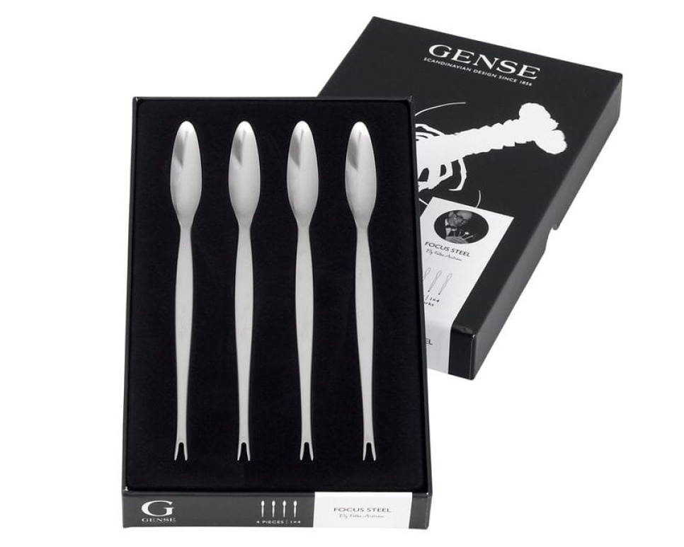 Focus Steel lobster fork 4 pcs - Gense in the group Table setting / Cutlery / Forks at KitchenLab (1544-23919)