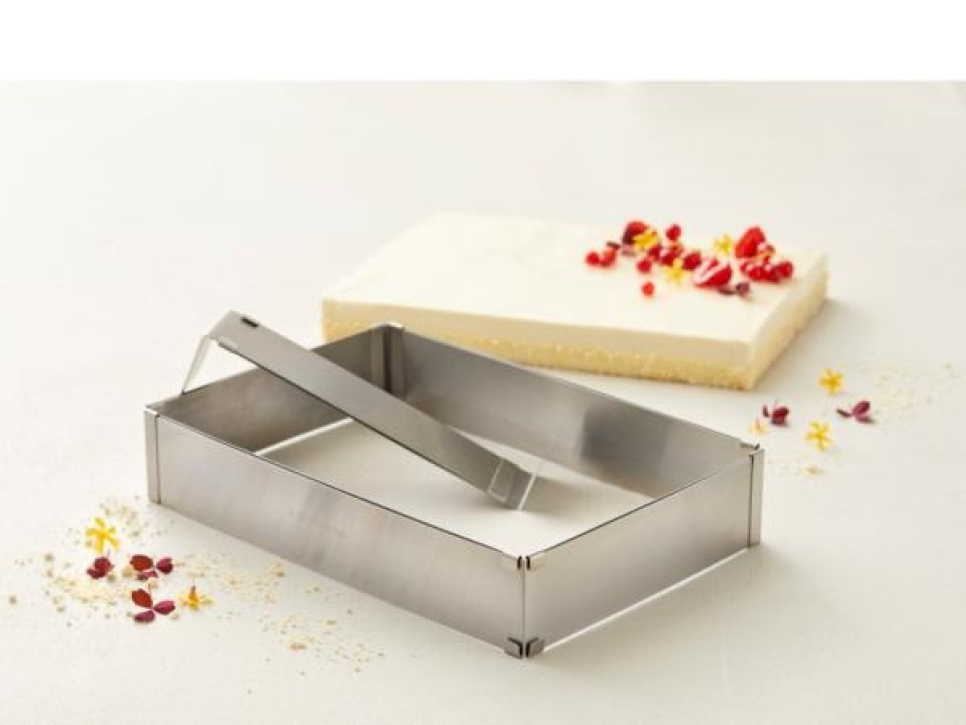 Adjustable baking dish, rectangular - Blomsterberg