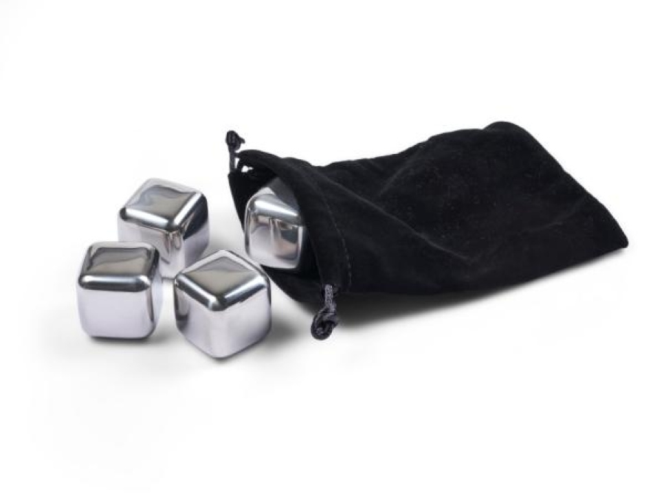 Stainless steel whisky stones, 4-pack - Funktion in the group Bar & Wine / Bar equipment / Ice moulds at KitchenLab (1544-28261)