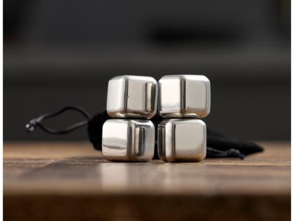Whisky-Steine aus Edelstahl, 4er-Pack - Funktion
