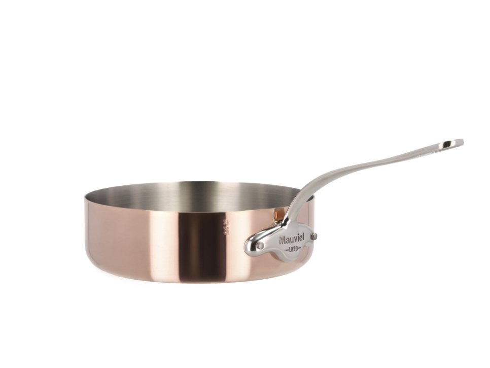 Batterie de Cuisine avec Couvercles, 10 Pièces, Cuivre/Acier Inoxydable - Mauviel