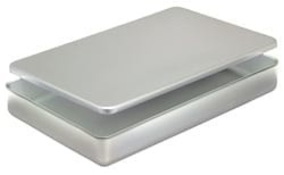 Aluminum baking tin with lid, 41 x 27 x 6 cm in the group Cooking / Oven dishes & Gastronorms / Baking trays & plates at KitchenLab (1548-14659)
