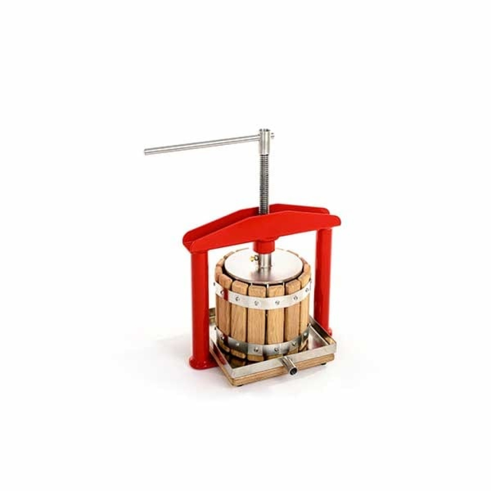 Manual Fruit Press, Oak, 3 L - Apple Press in the group Kitchen appliances / Juicers & Juicing Machines / Fruit presses at KitchenLab (1557-24561)