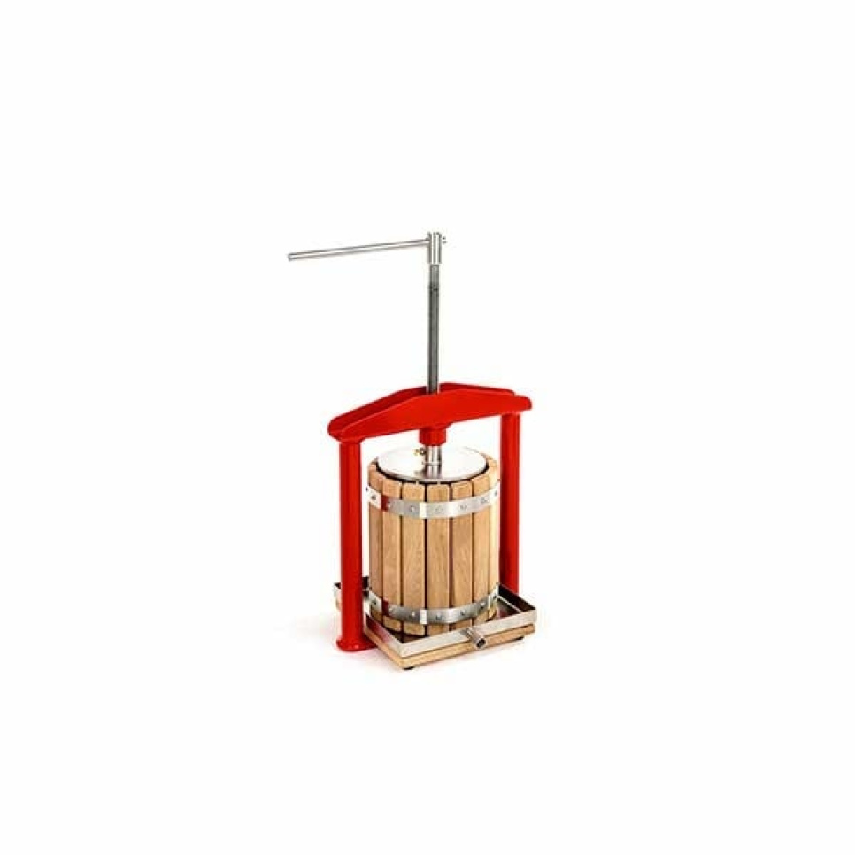 Manual Fruit Press, Oak, 5 L - Apple Press in the group Kitchen appliances / Juicers & Juicing Machines / Fruit presses at KitchenLab (1557-24563)
