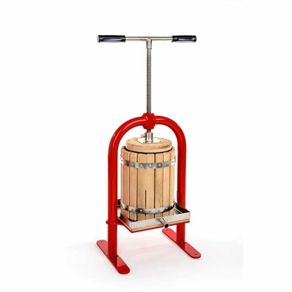 Manual Fruit Press, Oak, 10 L - Apple Press in the group Kitchen appliances / Juicers & Juicing Machines / Fruit presses at KitchenLab (1557-24565)