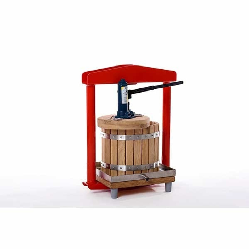 Hydraulic Fruit Press, Oak, 12 L - Apple Press in the group Kitchen appliances / Juicers & Juicing Machines / Fruit presses at KitchenLab (1557-24569)