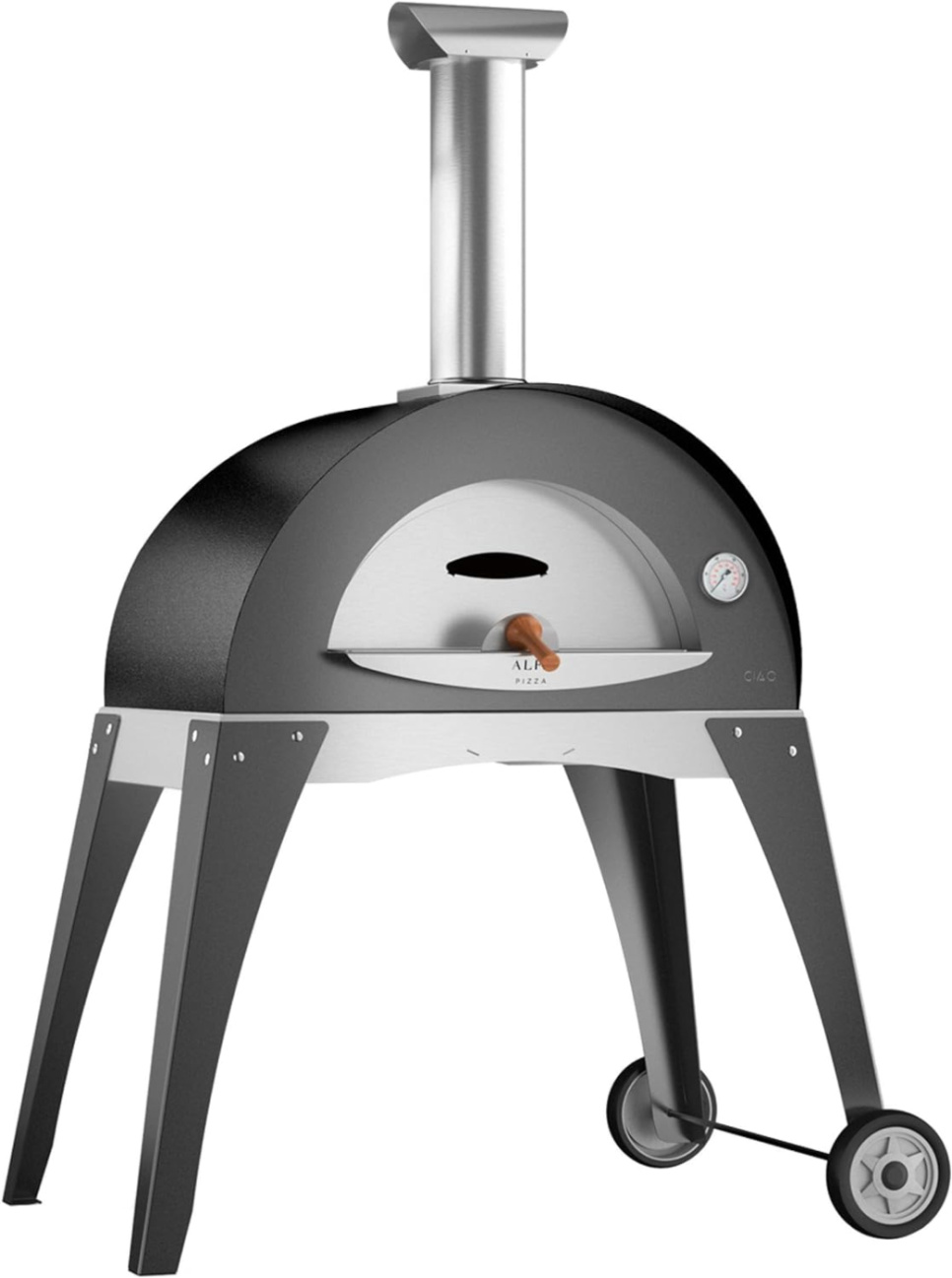 Pizza oven, wood-burning, Ciao - Alfa Forni - Grey, Oven and base in the group Barbecues, Stoves & Ovens / Ovens / Pizza ovens at KitchenLab (1590-23274)