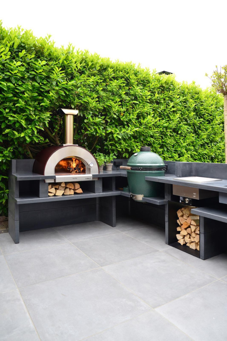 5 minute, wood-fired pizza oven, copper-coloured - Alfa Forni