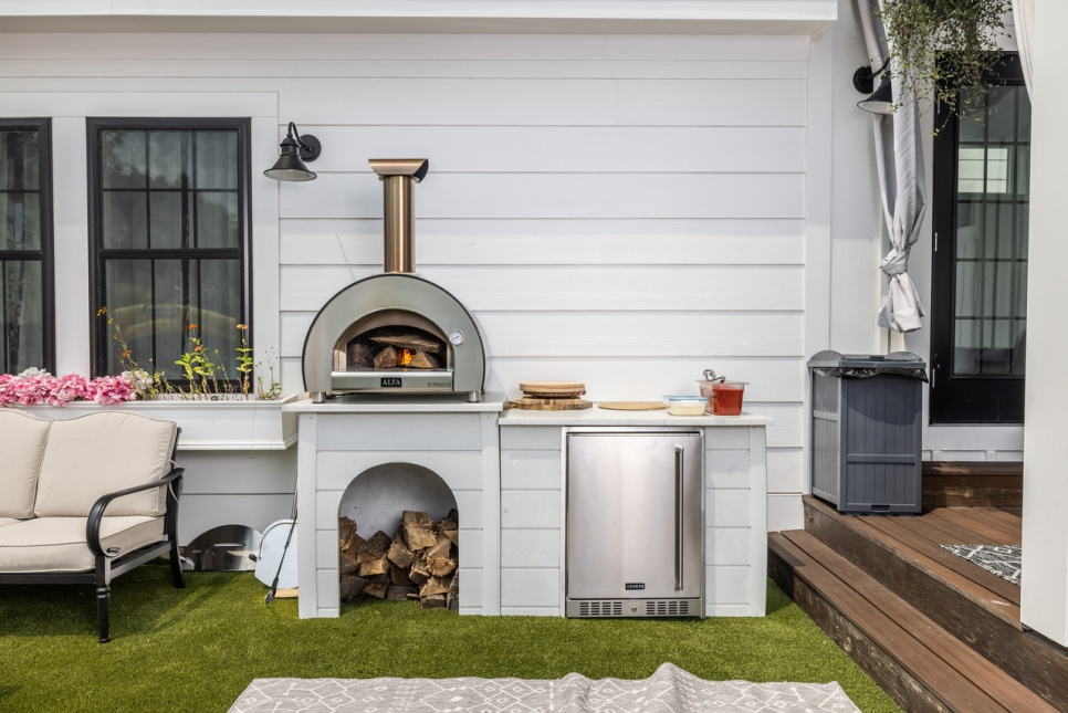 5 minute, wood-fired pizza oven, copper-coloured - Alfa Forni