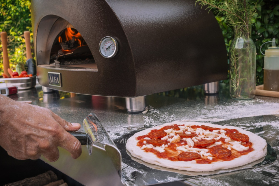 Pizza oven Nano, Wood-fired, Copper Coloured - Alfa Forni