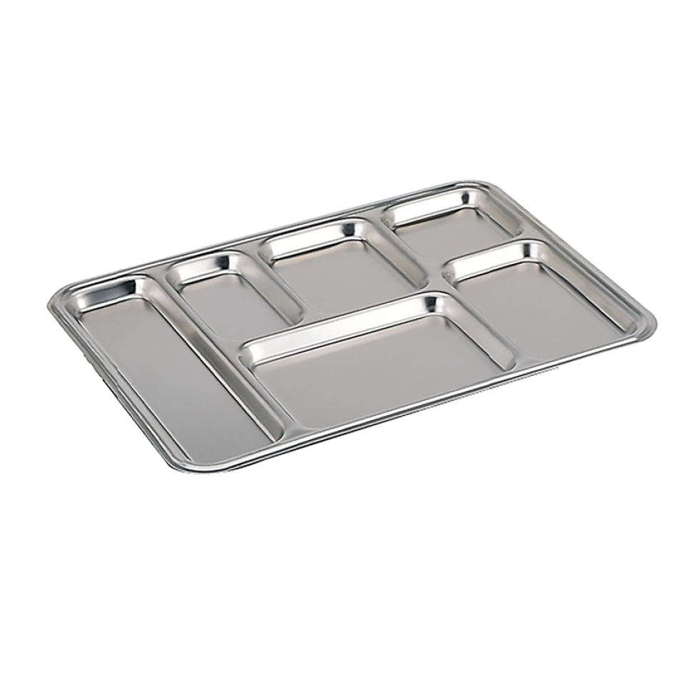 Verpassen Sie ein Place -Tablett mit 6 Taschen in Edelstahl - de Buyer in der Gruppe Kochen / Ofenformen & Gastronormbehälter / Backbleche & Teller bei The Kitchen Lab (1602-15511)