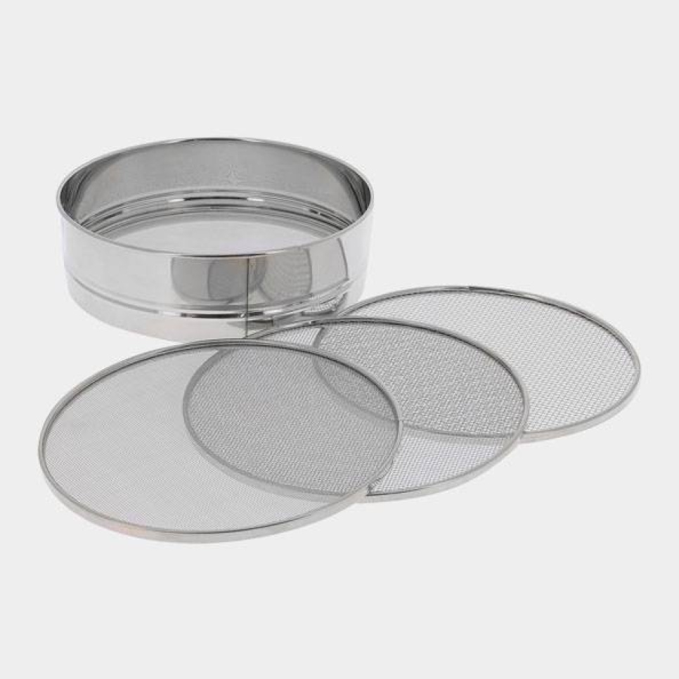 Flour sieve with four removable nets, 21 cm - de Buyer in the group Baking / Baking utensils / Flour sifters at KitchenLab (1602-15617)