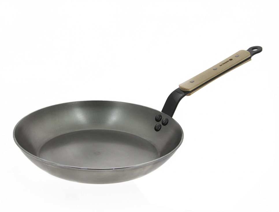 Frying pan in carbon steel with wooden handle - De Buyer in the group Cooking / Frying pan / Frying pans at KitchenLab (1602-18782)