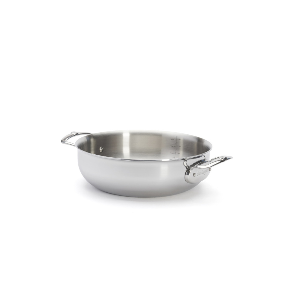 Low roasting stew with lid and rounded edges, 28cm, affinity - de Buyer