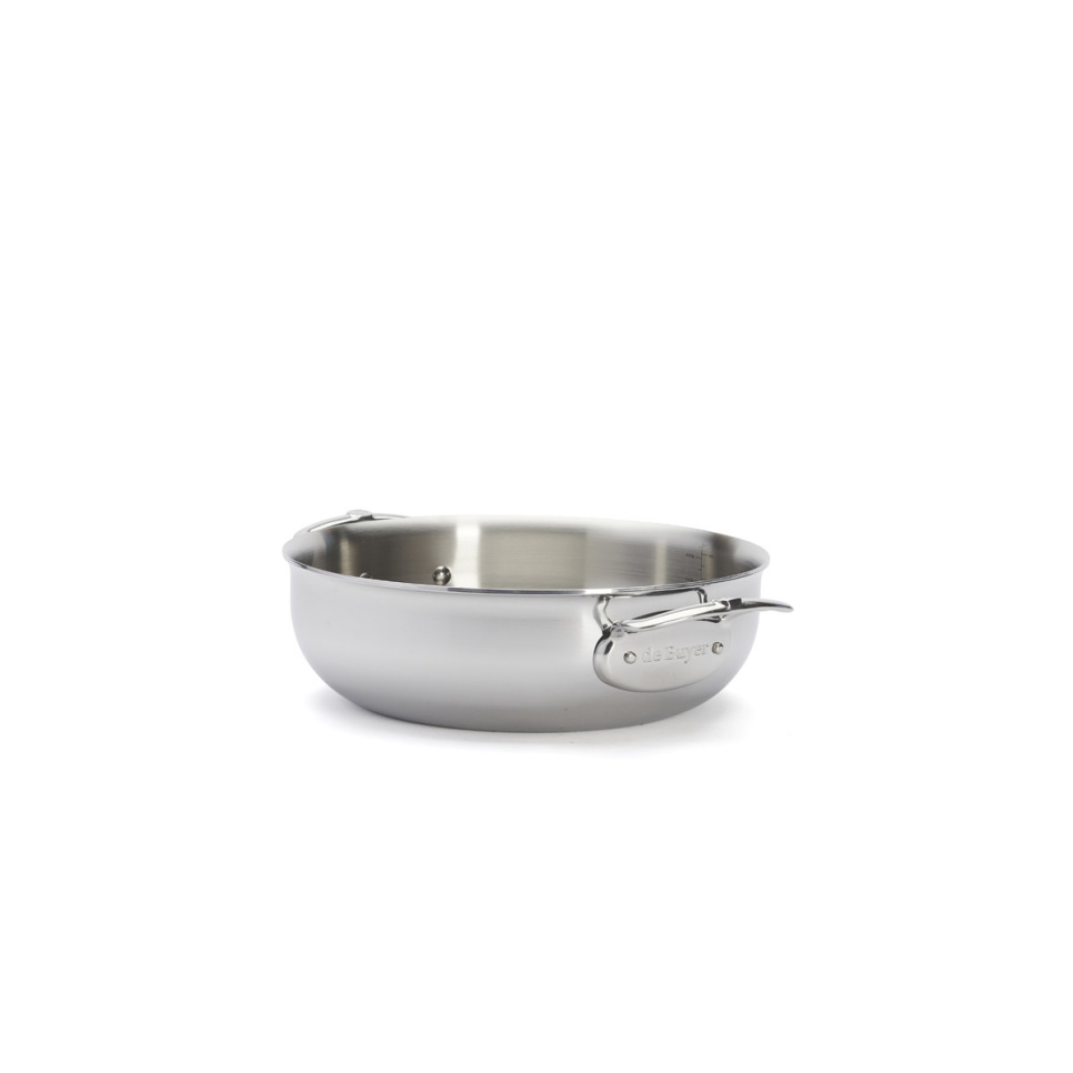 Low roasting stew with lid and rounded edges, 28cm, affinity - de Buyer
