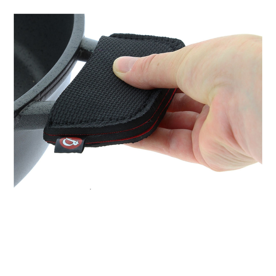 Neoprene sock for pot ears, 7 cm, 2-pack - de Buyer