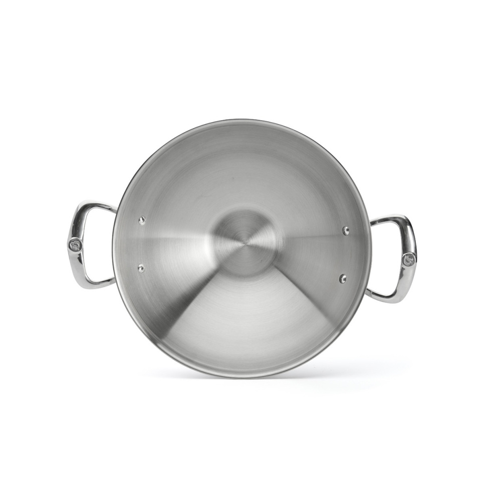 Wok in stainless steel with two handles, 32cm, affinity - de Buyer