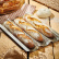 Stainless steel baguette plate, 40 x 24.5cm - de Buyer