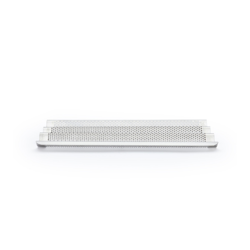 Stainless steel baguette plate, 40 x 24.5cm - de Buyer
