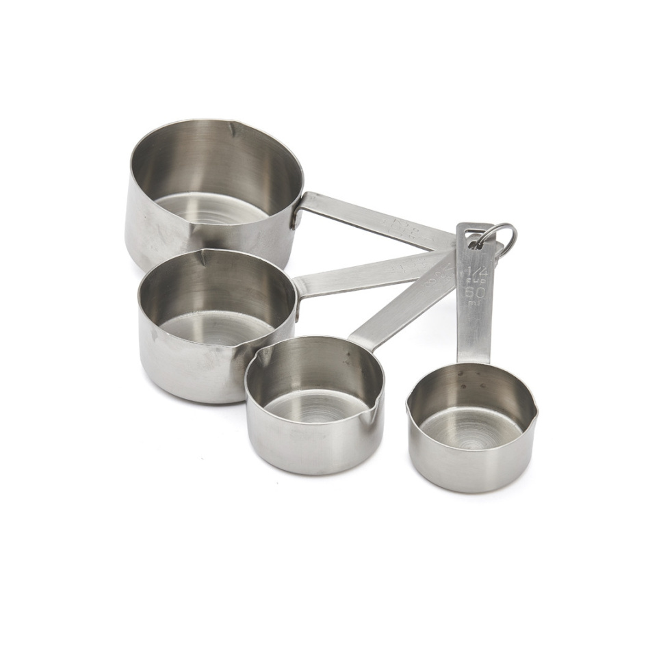 Measurement set for cups in four parts, 1/4, 1/3, 1/2 and 1 - de Buyer in the group Cooking / Gauges & Measures / Spoon measure at KitchenLab (1602-27336)