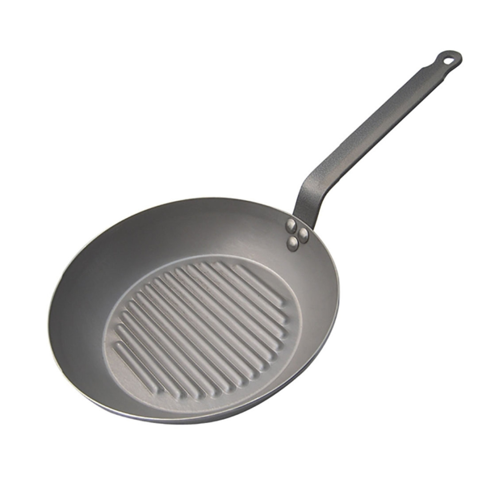 Grill pan in carbon steel, carbone plus - de Buyer in the group Cooking / Frying pan / Grill pans at KitchenLab (1602-27353)