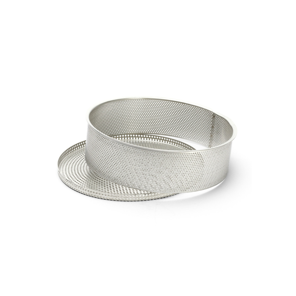 Perforated cake rush with removable bottom - de Buyer