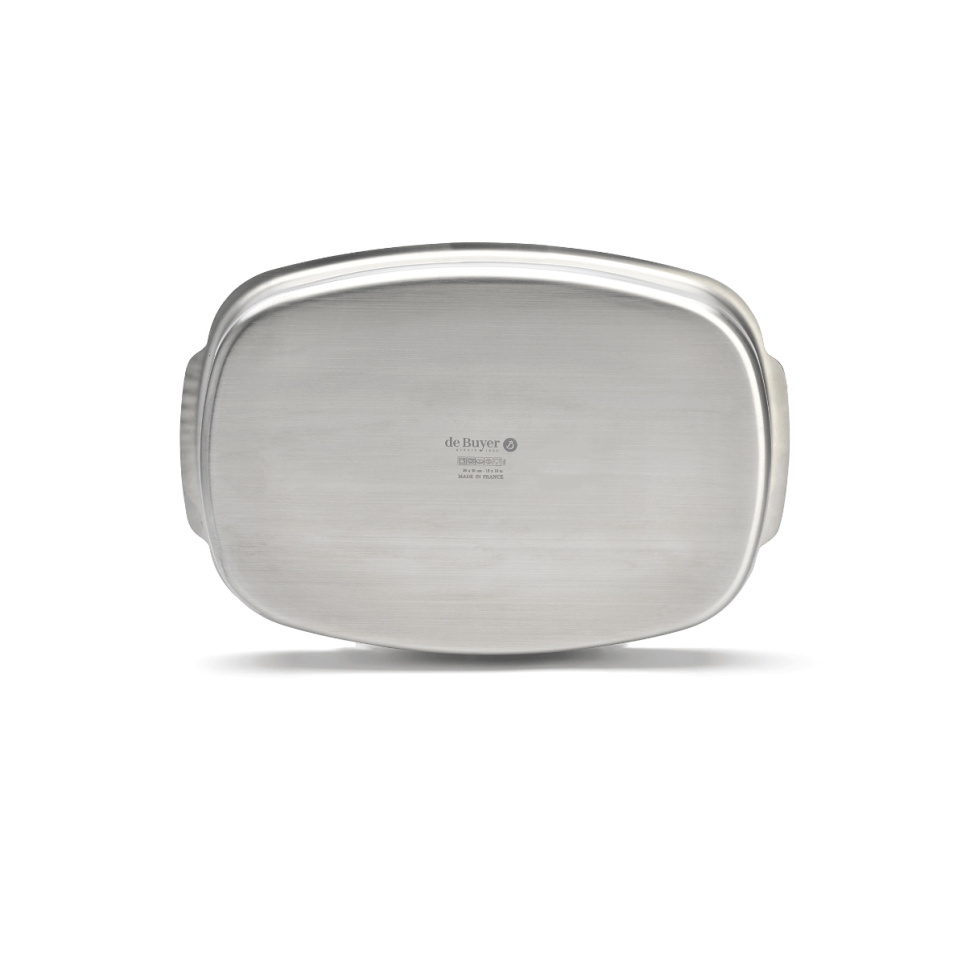 Stainless steel oven dish, 38 x 26 cm - de Buyer