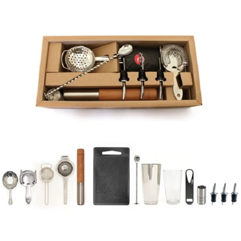 Elite Cocktail Kit, 15 Piece Bar Tools - Bonzer in the group Bar & Wine / Bar equipment / The cocktail set at KitchenLab (1611-15738)