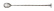 Cuillère de bar, acier usé, 25 cm - Bonzer
