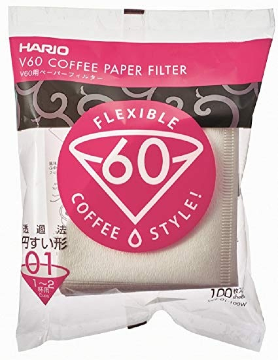 V60-Filter 01 - Hario in der Gruppe Tee & Kaffee / Kaffeezubehör / Kaffeefilter bei The Kitchen Lab (1636-15924)