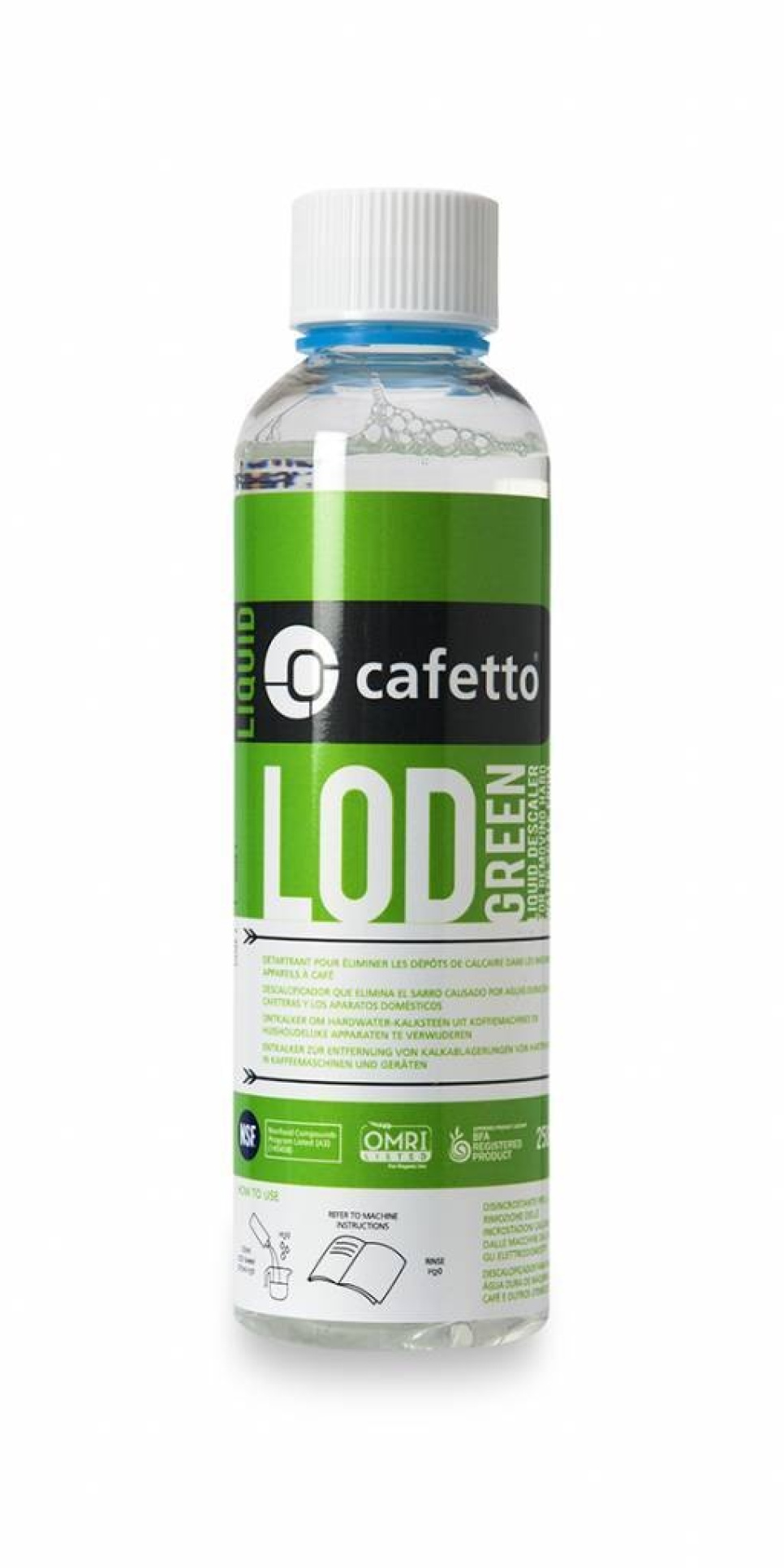 Détartrant LOD pour machine expresso 250ml - Cafetto dans le groupe Thé et café / Accessoires pour le café / Nettoyage et entretien l\'adresse The Kitchen Lab (1638-16004)