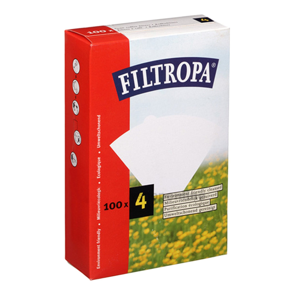 Coffee filter 1x4, 100-pack - Filtropa in the group Tea & Coffee / Coffee accessories / Coffee filter at KitchenLab (1638-29415)