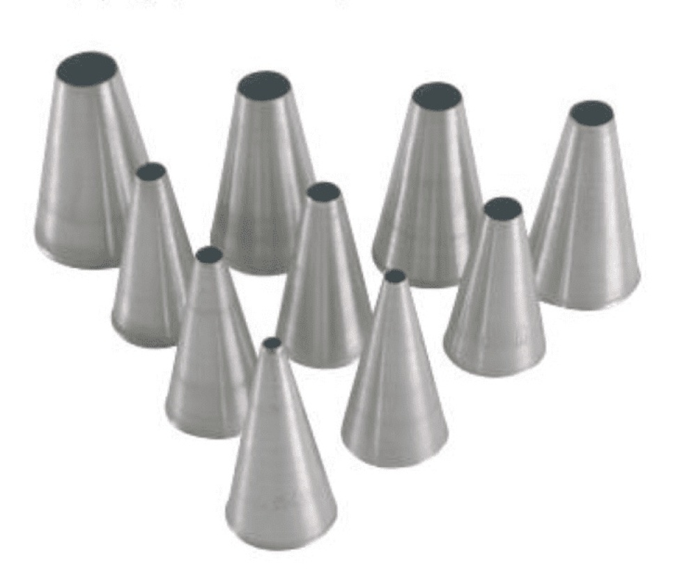 Set of 10 smooth nozzles - Martellato in the group Baking / Baking utensils / Piping & nozzles at KitchenLab (1710-19011)