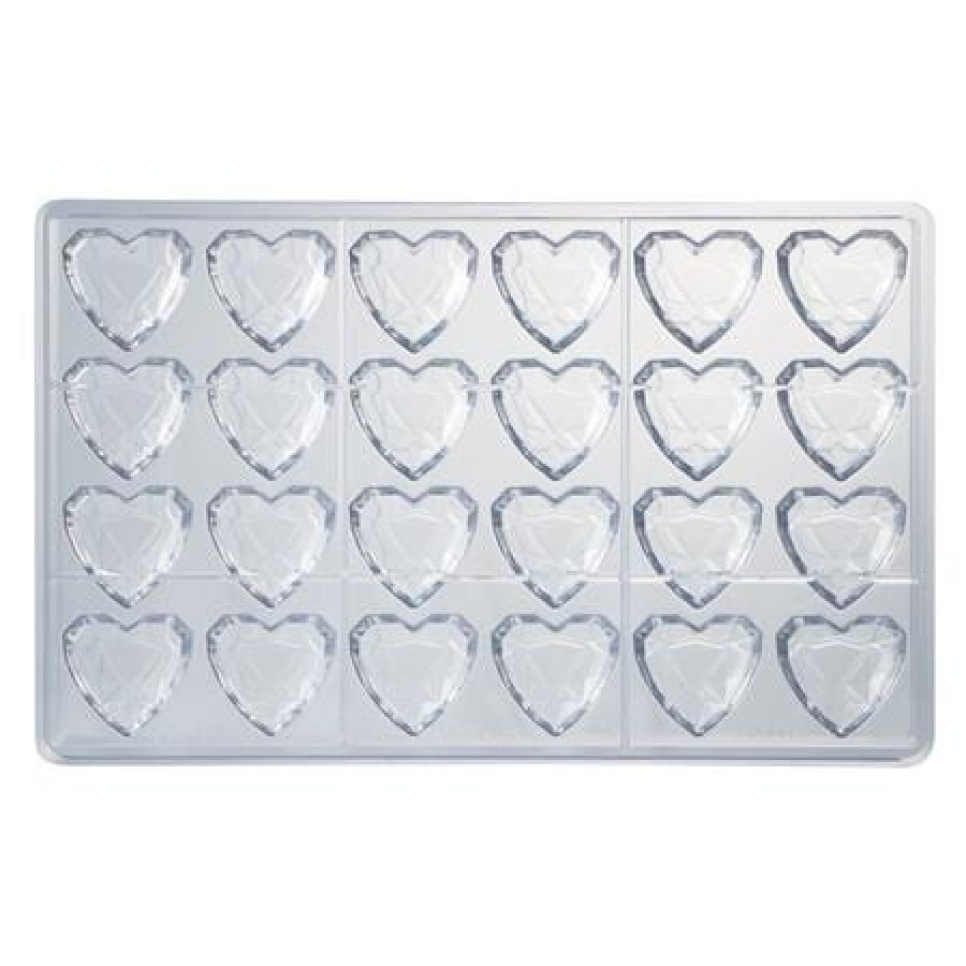 Praline mold, diamond hearts - Martellato