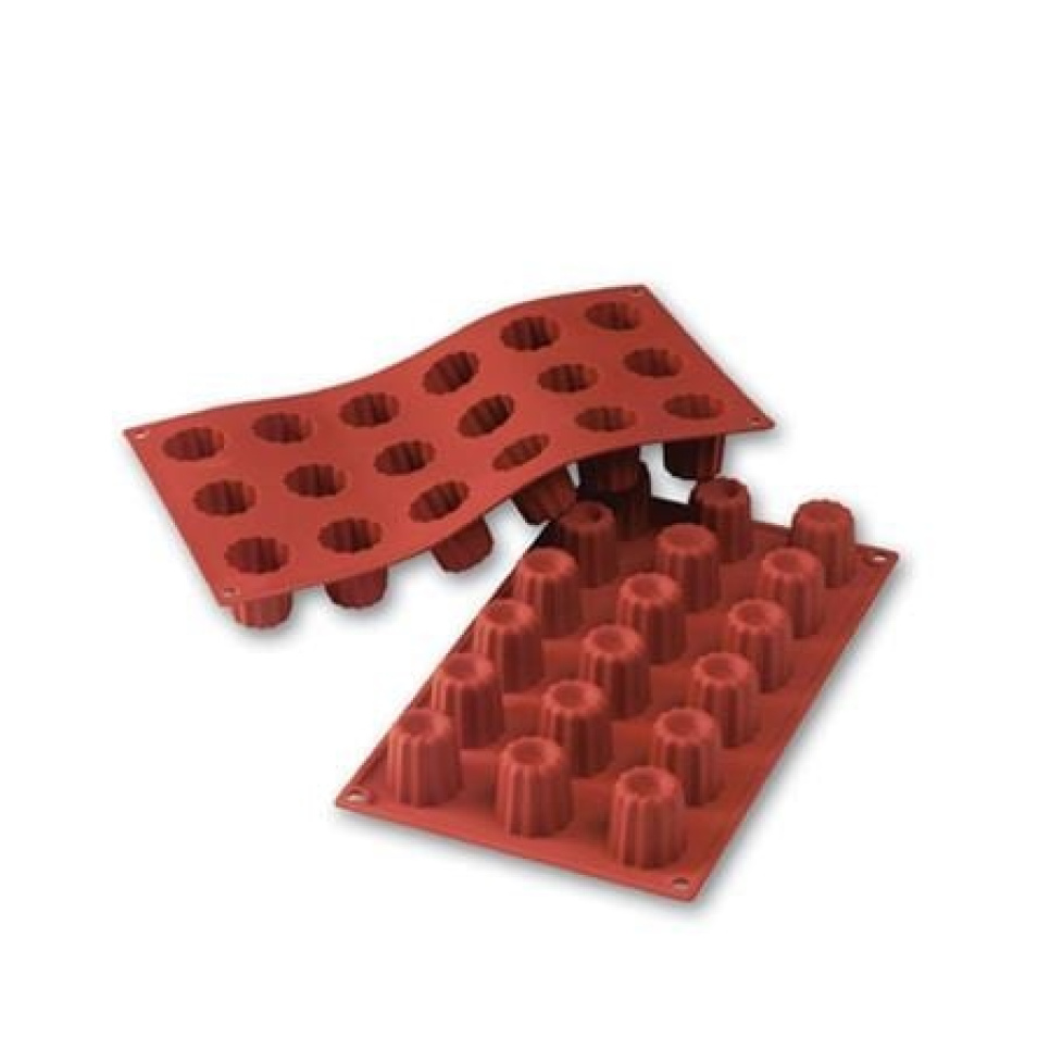 Baking tin in silicone, small Cannelés bordelais, 18 pcs - Martellato in the group Baking / Baking moulds / Silicone moulds at KitchenLab (1710-19228)