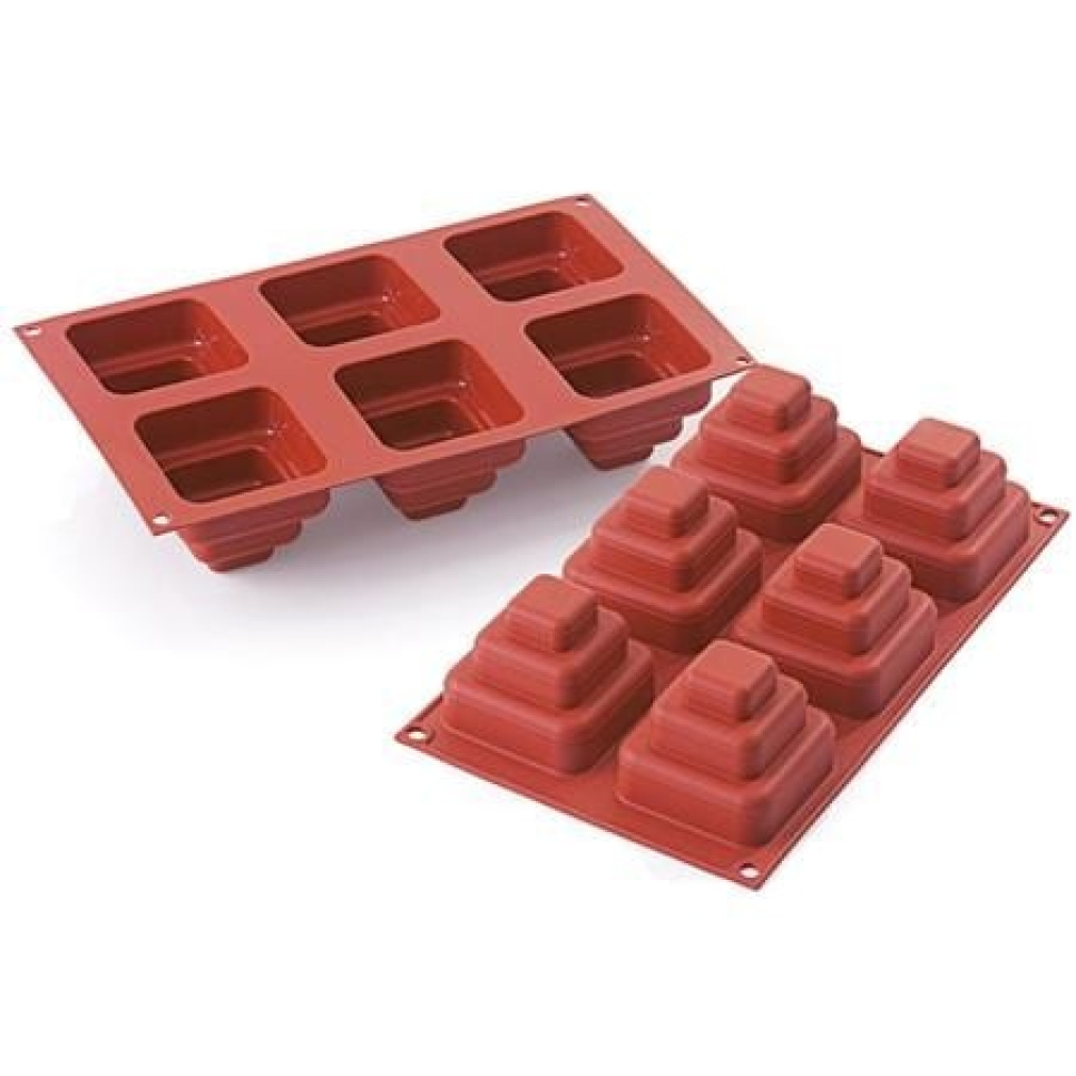 Baking tin in silicone, square in three planes - Martellato in the group Baking / Baking moulds / Silicone moulds at KitchenLab (1710-22089)