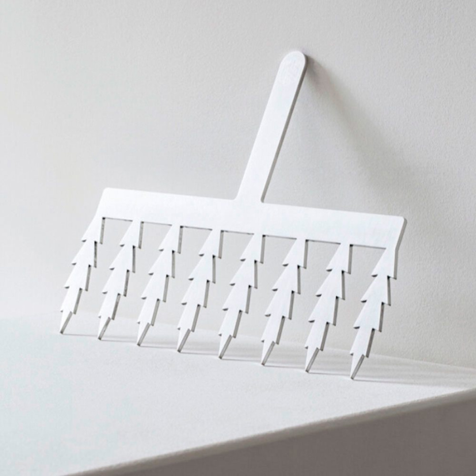 Steel comb for Chocolate decoration, Leaf 6cm - Martellato in the group Baking / Baking utensils / Chocolate utensils at KitchenLab (1710-26855)